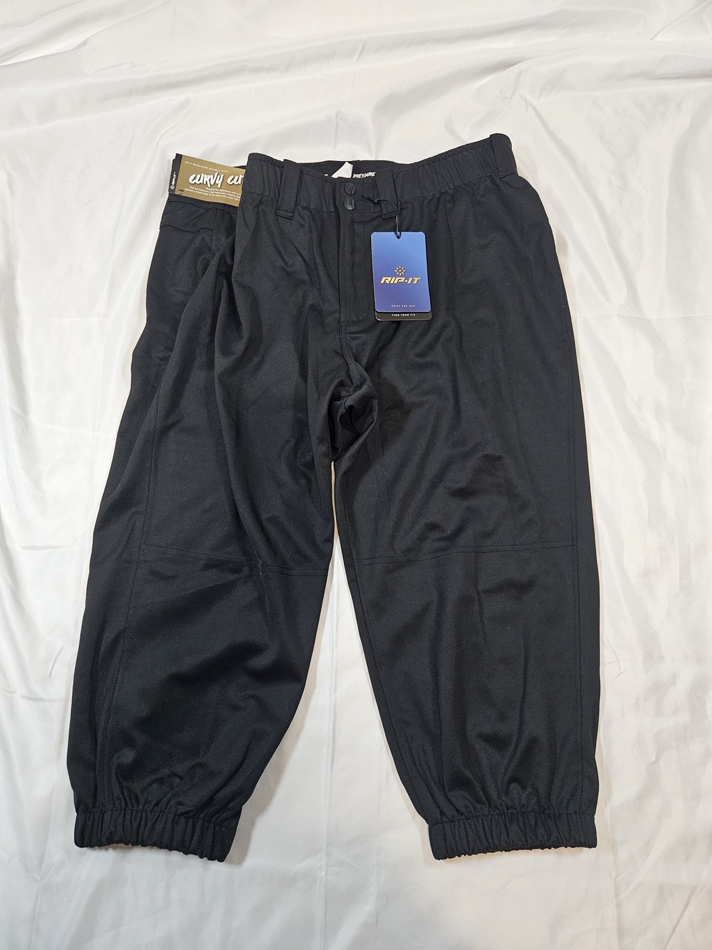 Rip-It Women's Black Curvy Fit Softball Joggers